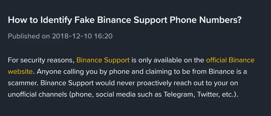 Ktoś dzwoni lub pisze „z Binance”: jak to sprawdzić i gdzie zgłosić