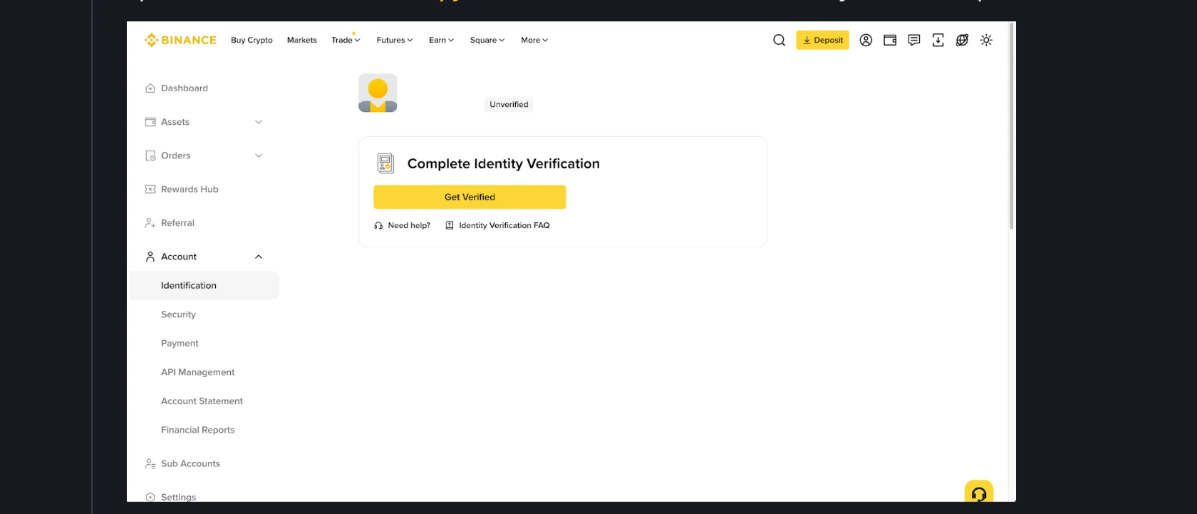 Binance-та жеке басты растау: құжат, селфи және күту уақыты