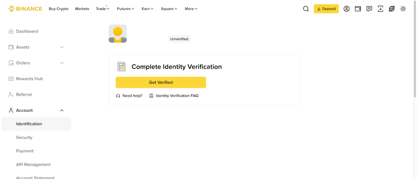Binance-ის ვერიფიკაცია ნაბიჯ-ნაბიჯ: დოკუმენტი, სელფი, მონაცემები