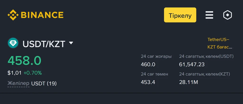 Binance-та теңгемен крипто сатып алу: қай жол арзанырақ